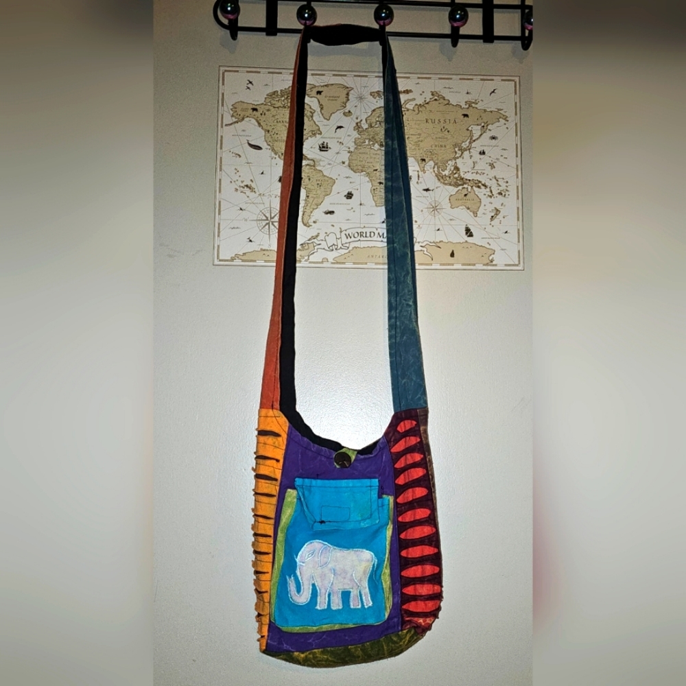 Elephant Hobo Crossbody Bag
